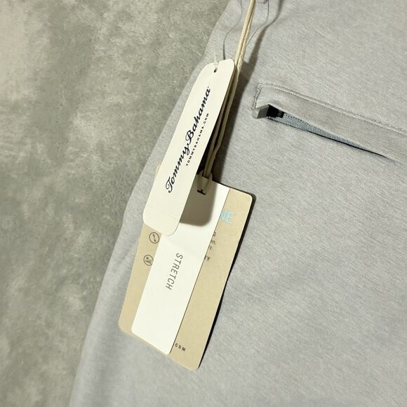 NWT Tommy Bahama Golf Pants On Par Island Zone 36x32 (*36x30.5) Gray Harbor $128 - Picture 6 of 15